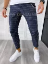 Pantaloni barbati casual regular fit in carouri B1732 66-5 E~